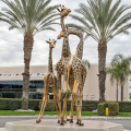Best Selling decorative life size bronze giraffe statue